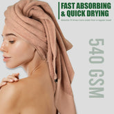 540 GSM Martin Bath Towel Set Of 2 | Ultra Soft & Highly Absorbent Towels - Rangoli